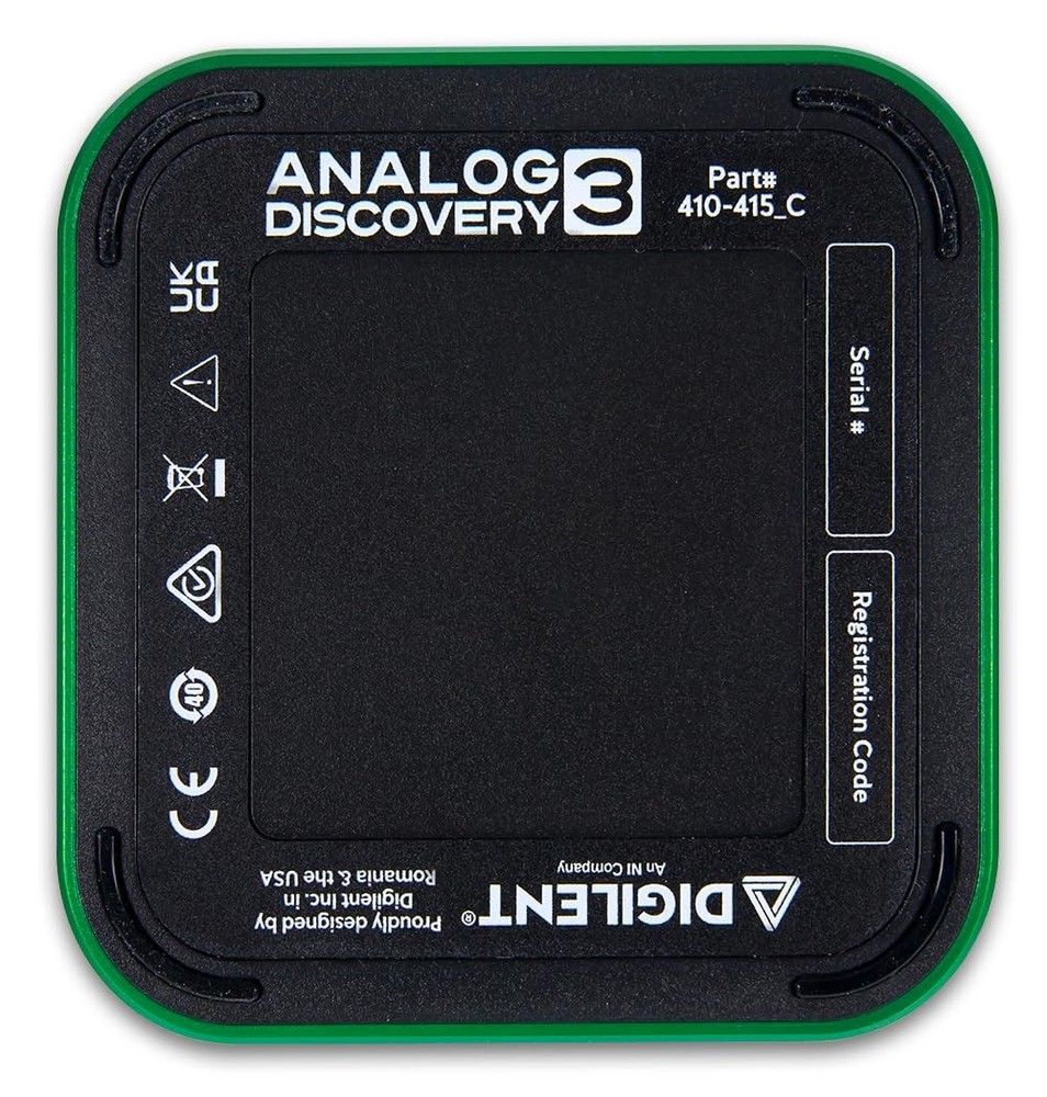 Analog Discovery 3: 125 MS/s USB Oscilloscope, Waveform Generator, Logic Analyze