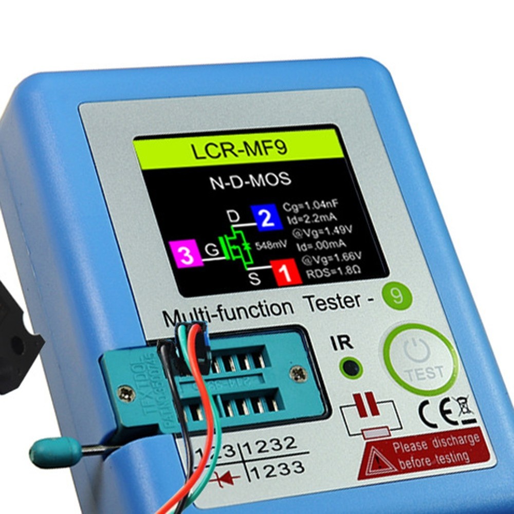 -MF9 TFT LCD Display Multi-Meter Transistor Tester Diode Triode Capacitor6394