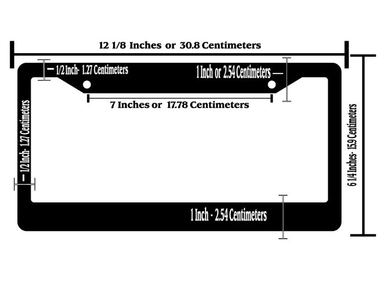 2 CUSTOM PERSONALIZED WHITE LETTERS customized vanity License Plate Frame