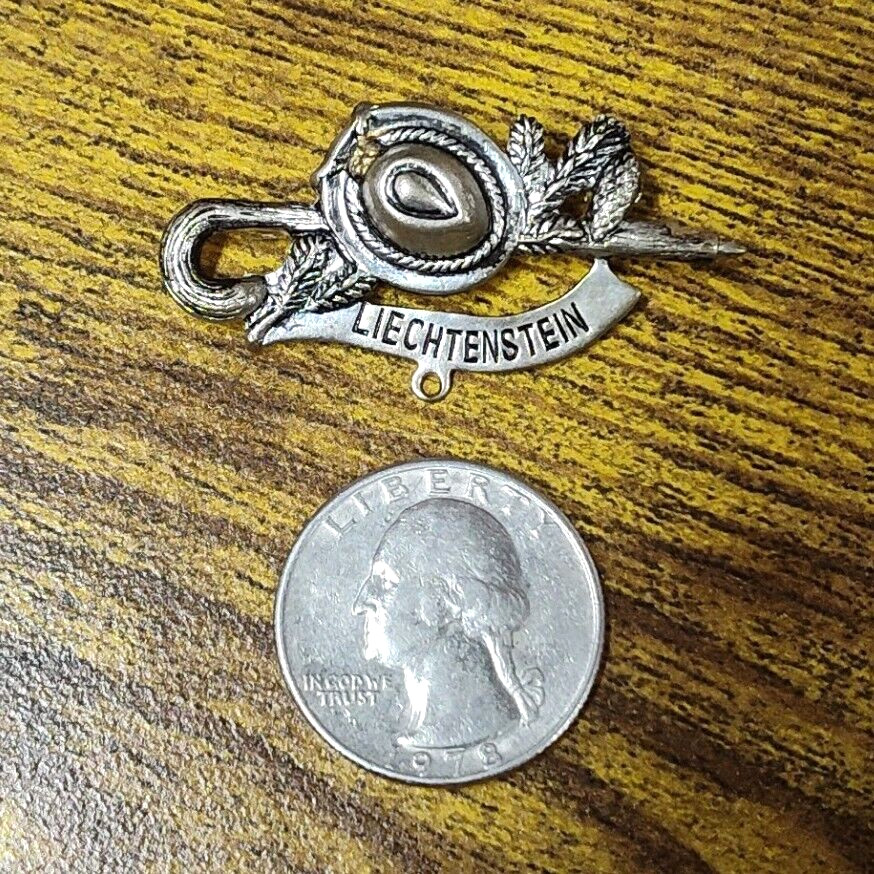 Vintage Liechtenstein Brooch Pin