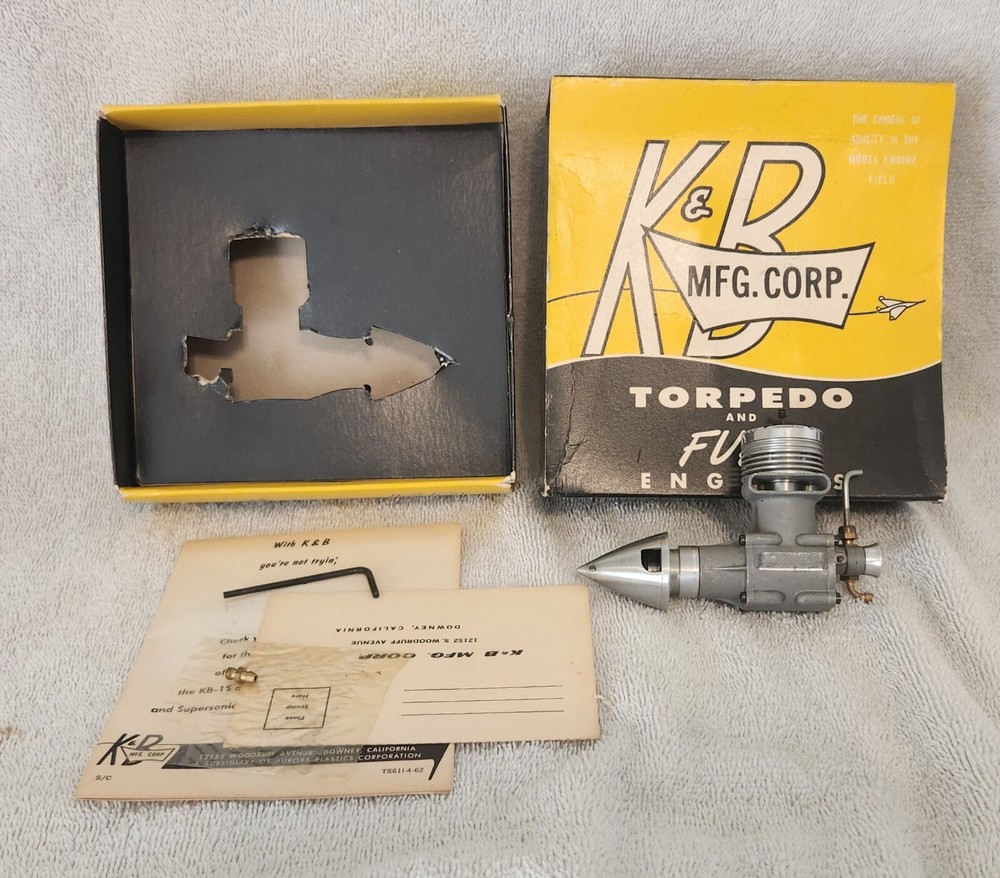 K&B TORPEDO 15R SERIES 61 SPEED ENGINE, NIB!