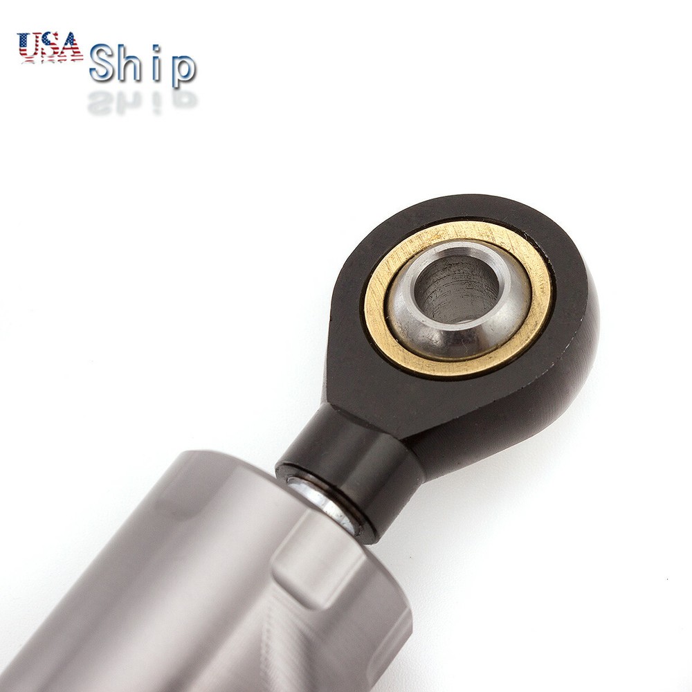 CNC Steering Damper Motorcycle Stabilizer Linear Safety Control Gray&Black