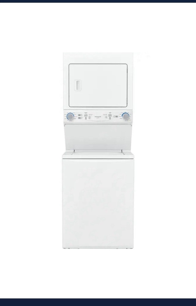 Frigidaire FLCE7522AW Stacked Washer & Dryer Electric Top-Loading White