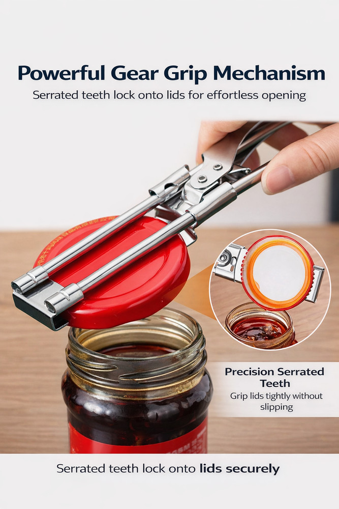 Master Opener– Adjustable Multifunction Jar & Bottle Opener Stainless Steel Tool