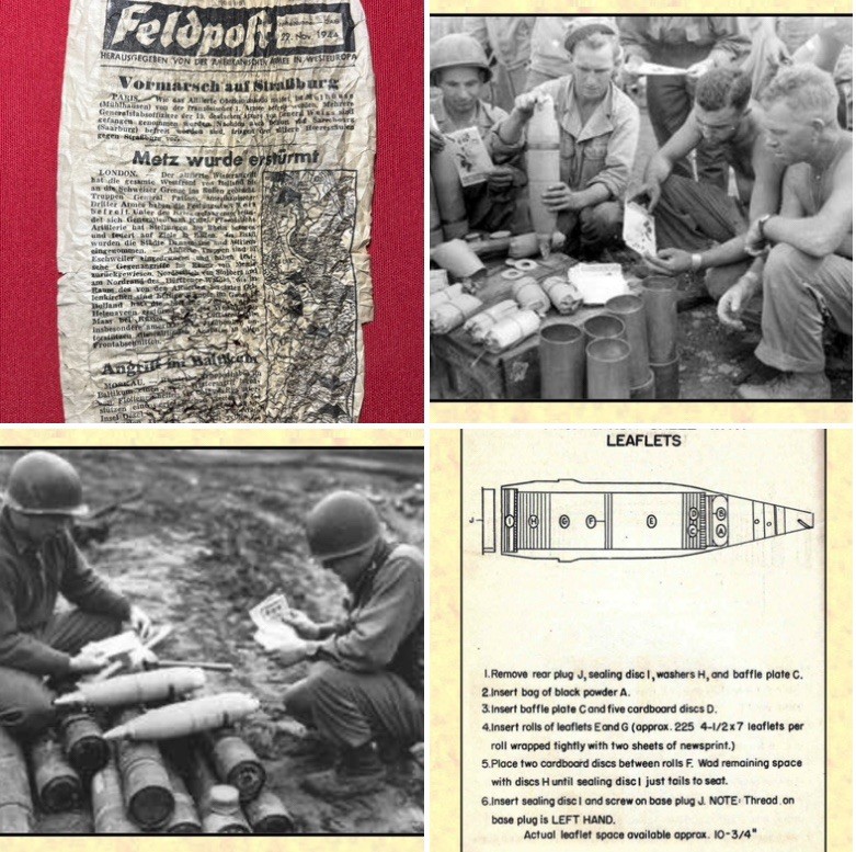 WW2 Propaganda Leaflet (Fired From Artillery Shells) U.S to German Frontlines