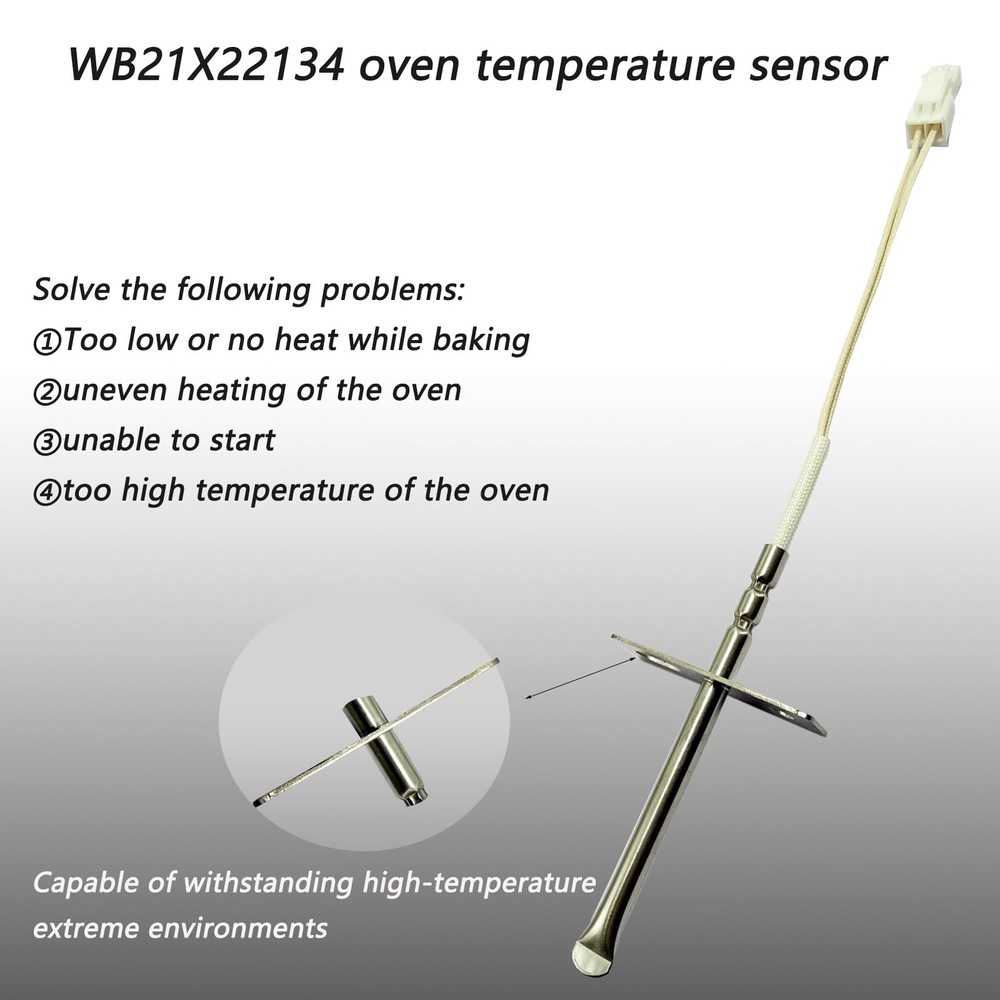 GE WB21T10007 OEM Range Oven Temperature Sensor Probe Replacement WB21X22134 ...