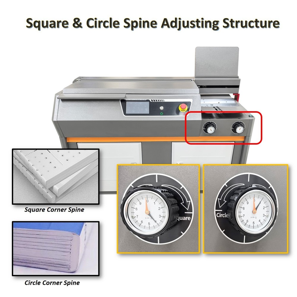A4 Automatic Book Binding Machine 220V Side-Glued Book Binder 7" Touch Screen US