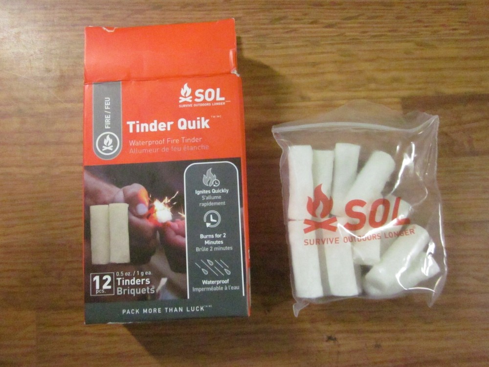 S.O.L. Survive Outdoors Longer Tinder Quick - 12 Pack