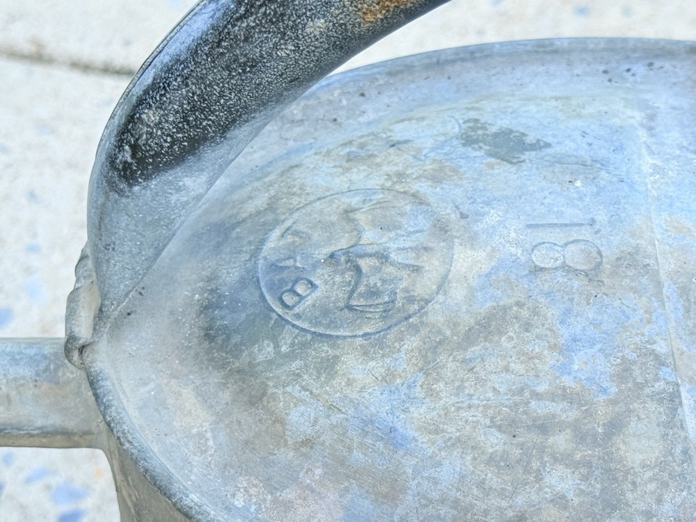 RARE Antique GERMAN BAT GALVANIZED Watering Can