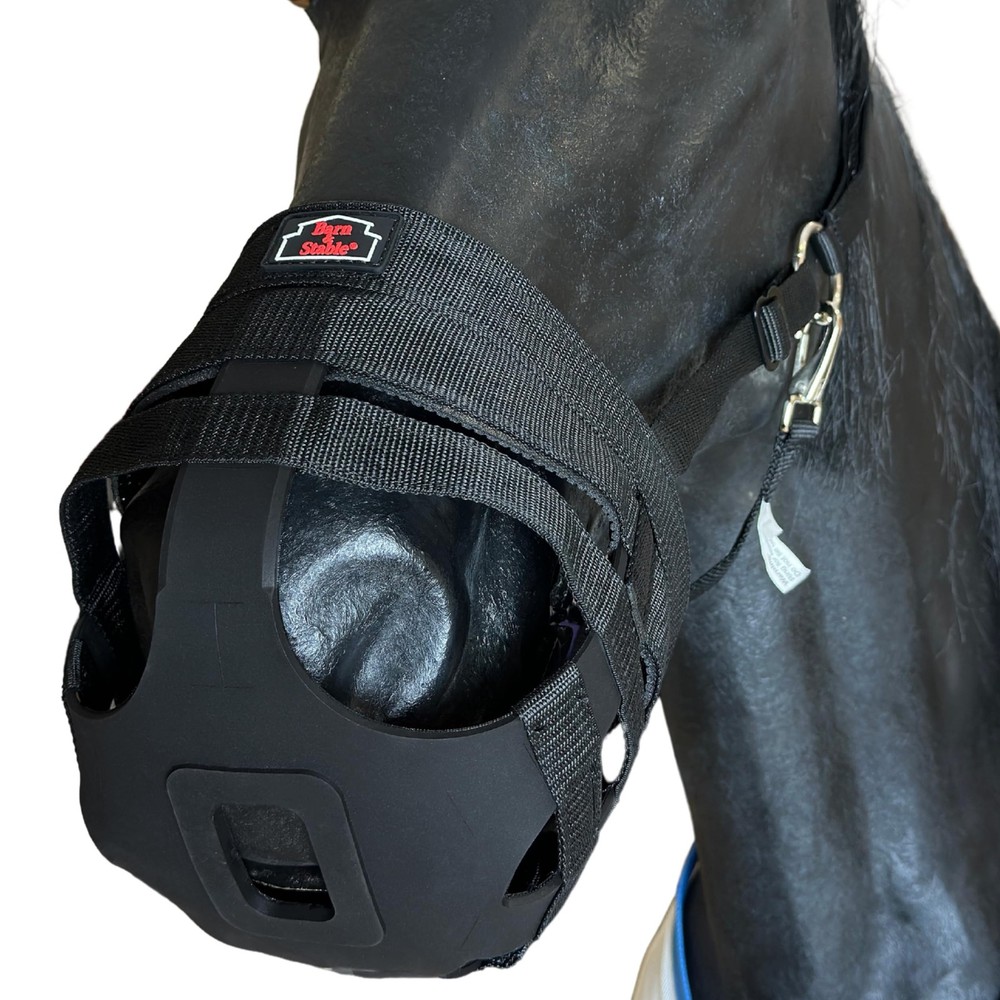 BARN & STABLE Horse Grazing Muzzle Easy Breathe Comfortable Control Laminitis