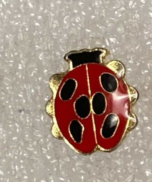 Marked PWII Ladybug Lapel Pin Small Size