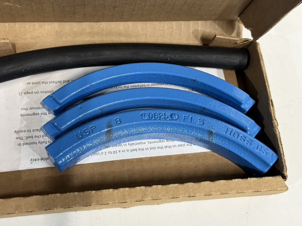 US Pipe 8" HDSS Pipe Assembly Kit Locking Segment 6000005275 NEW