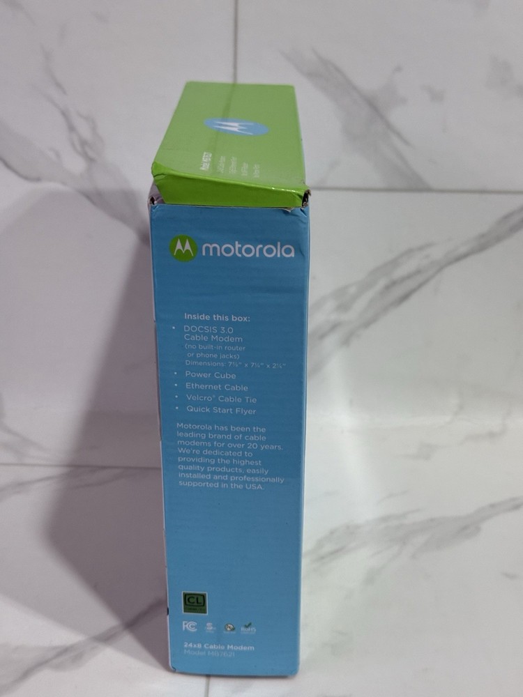 Motorola Modem Cable MB7621 New - Open Box