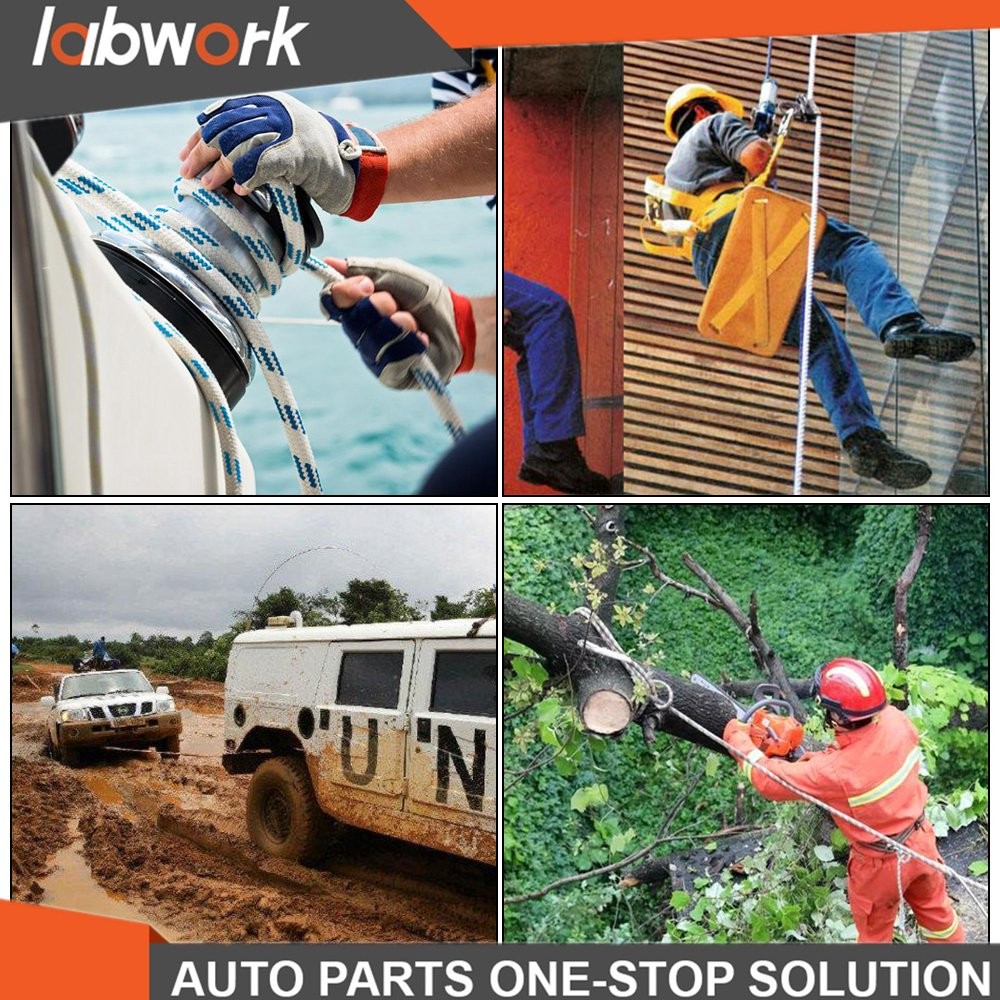 Labwork Pulling Rigging Line 5/8"×150' Double Braid Polyester Arborist Bull Rope