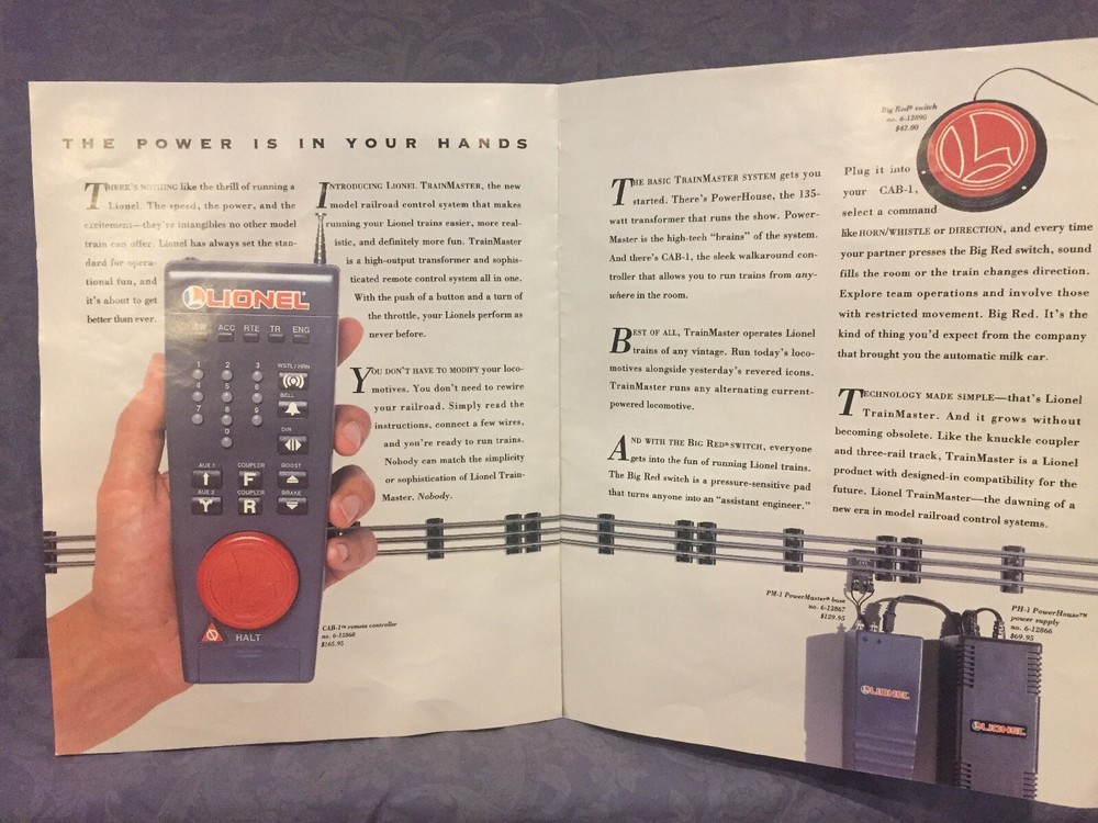 1994 Lionel Electric Trains Trainmaster Catalog