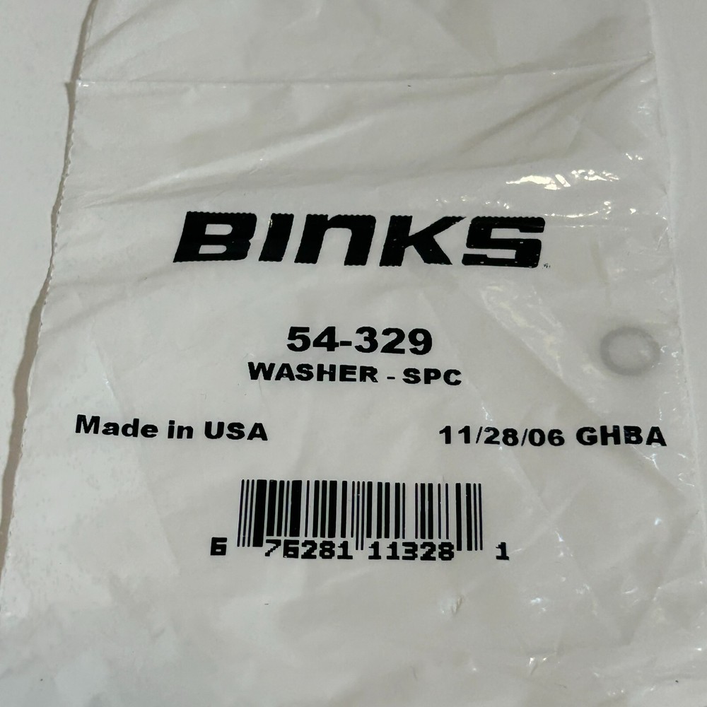 NEW BINKS 54-329 WASHER SPC (D490)