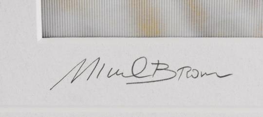 FAB MICHAEL BROWN SIGNED ORIGINAL 3-D ARTWORK WITH MULTIPLE CHANGING IMAGES