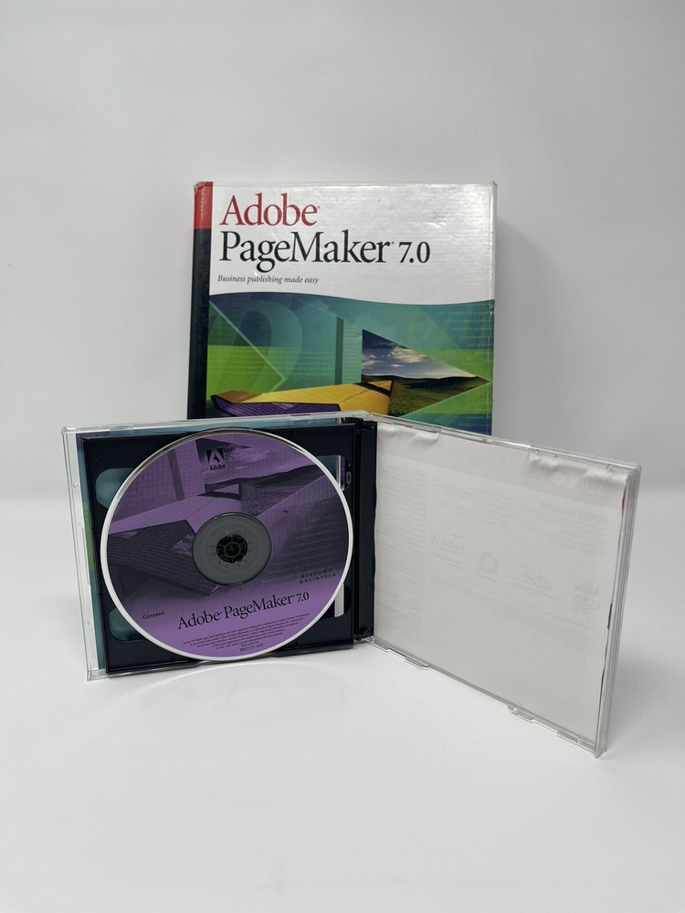 Adobe PageMaker 7.0 Plus for Macintosh Full Retail Version In Box