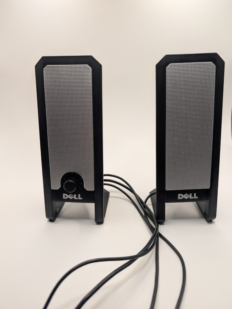 Dell A225 USB Powered Multimedia Black Computer Speakers Pre-owned Tested Work