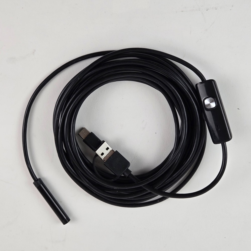 7mm HD Snake Endoscope Borescope Inspection Camera for USB Type C Android PC