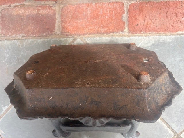 Antique Heavy Dolphin Shell Superb Boot Scraper Cast Iron NICE!