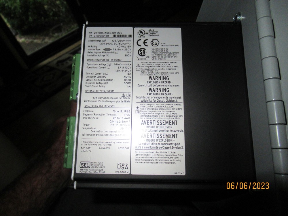 Schweitzer SEL-2411 Programmable Automation Controller SCADA Device