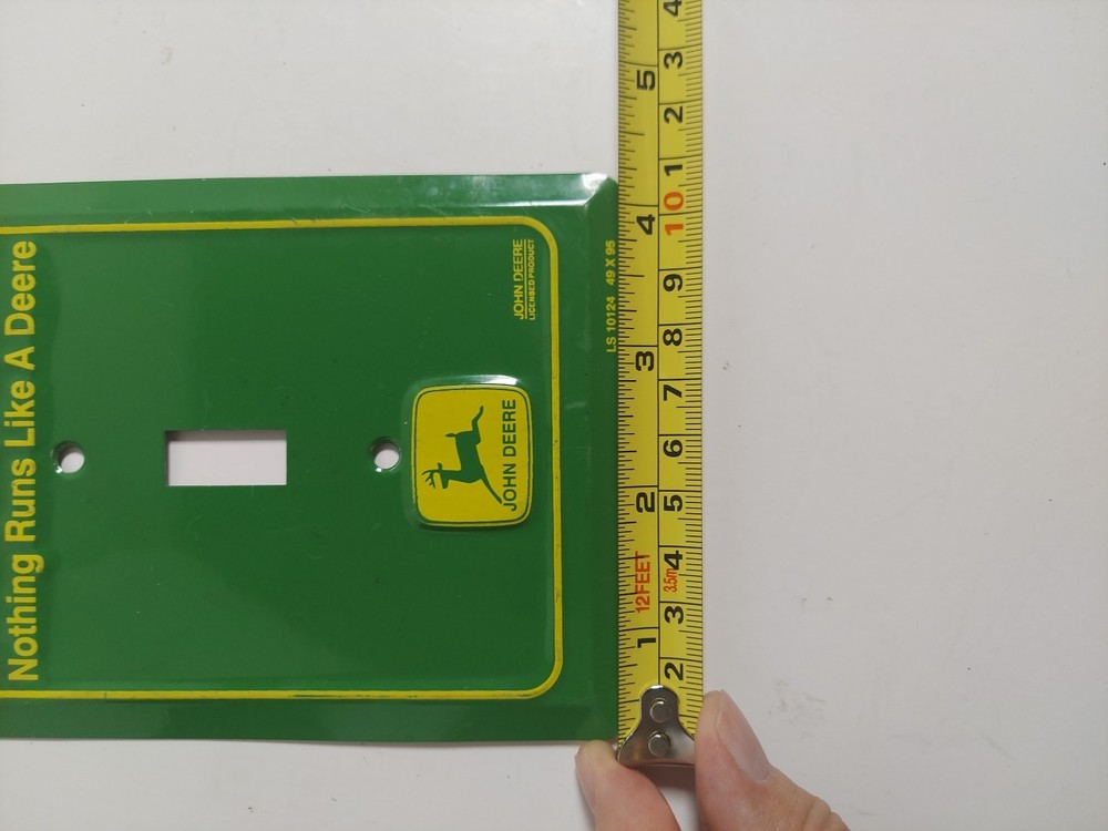 John Deere Light Switch Cover "Nothing runs Like a Deere"