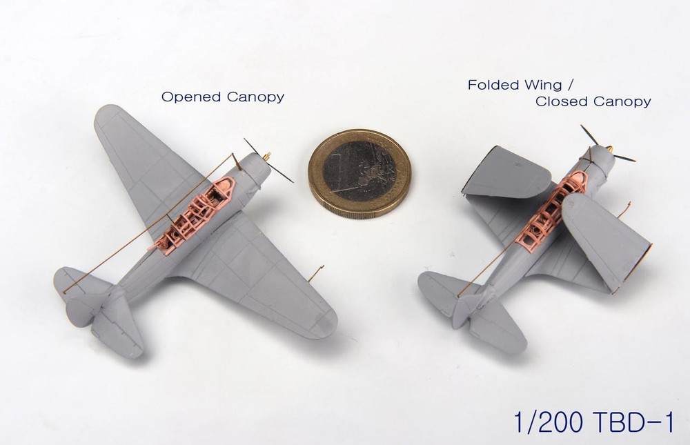1/200 KA Models WWII US DECK PLANE SET for CV-6 Enterprise