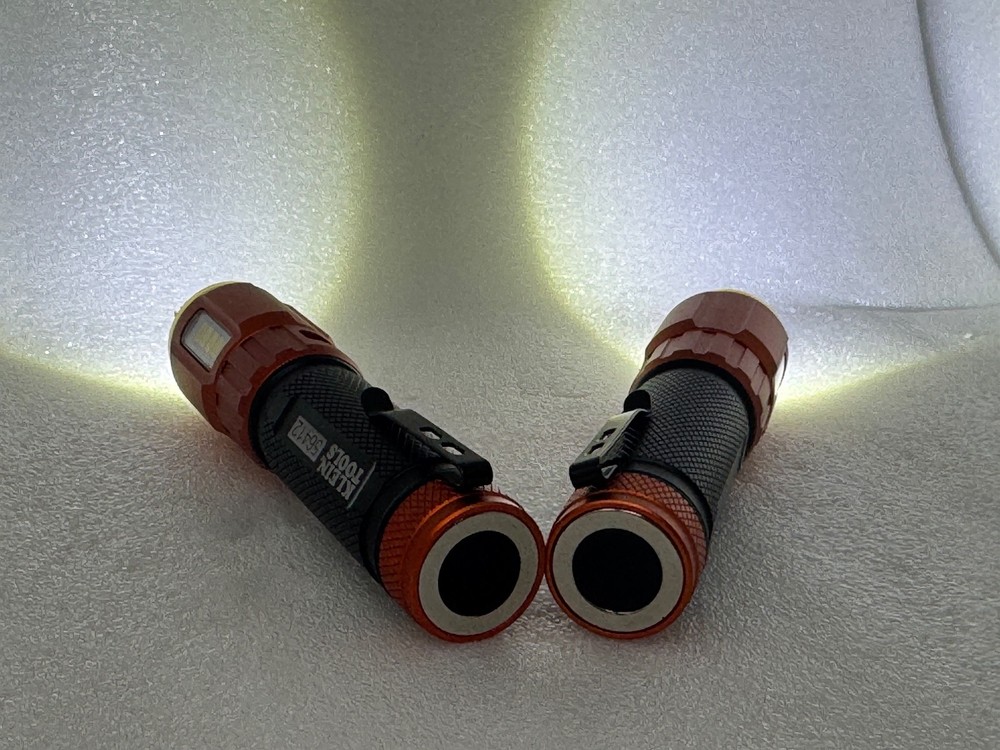 [2-PACK] KLEIN TOOLS [56412] RECHARGEABLE LED 2-IN-1 WORK LIGHT / FLASHLIGHT