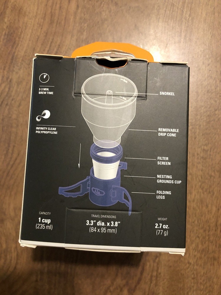 GSI Outdoors Coffee Rocket Portable Backpacking Drip Filter New Open Box Unused