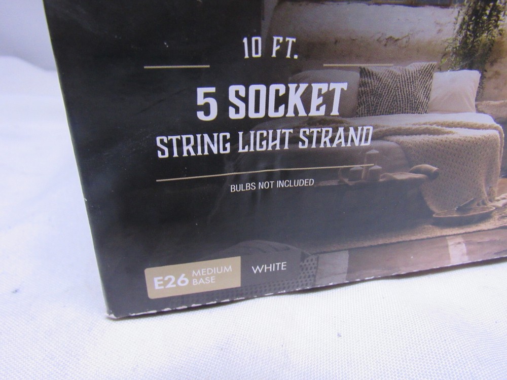 Feit Electric LED Mix N Match Socket String Light Strand Clear 10 ft. 5 lights
