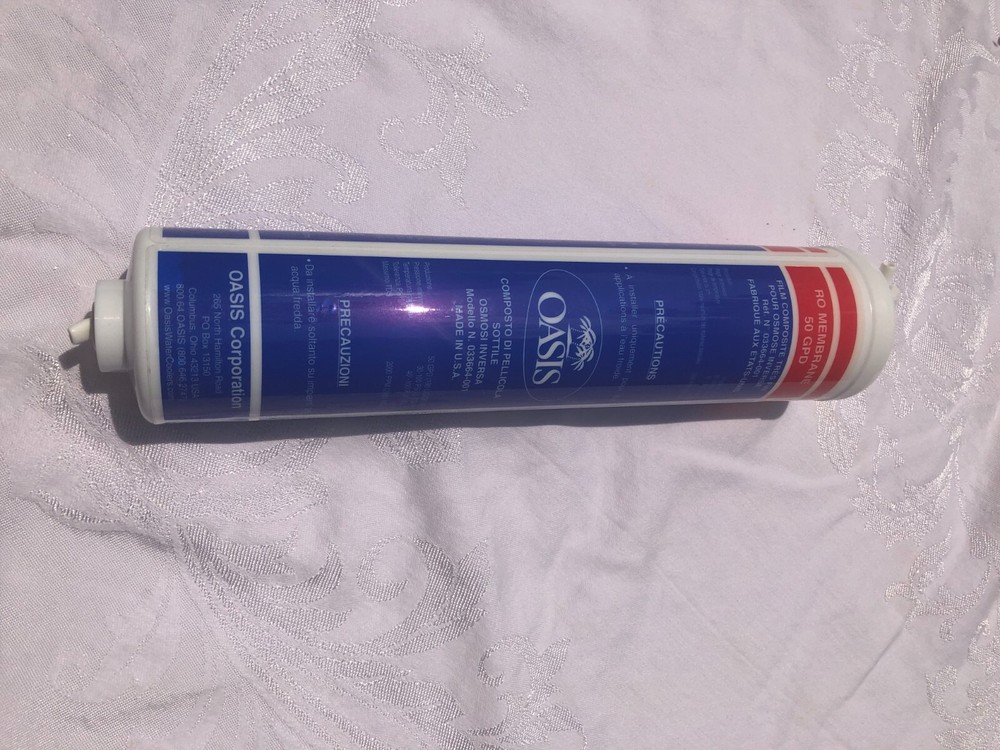 OASIS RO THIN FILM COMPOSIT MEMBRANE REPLACEMENT FILTER RED 033664-001 50 GPD