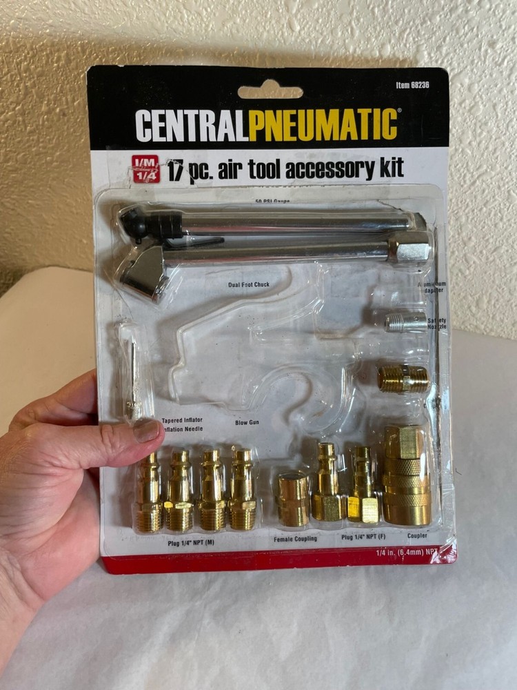 13 PC Air Tool Accessory Kit, Central Pneumatic