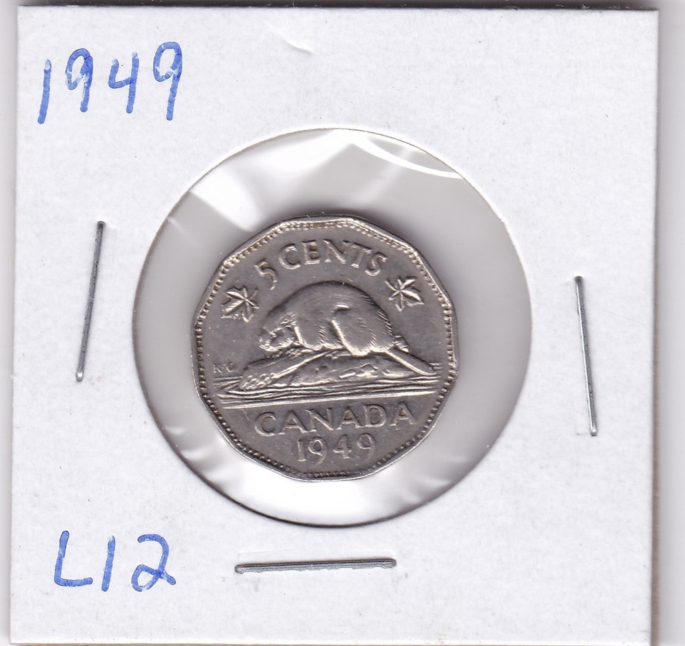 1949 Canada 5 Cents L12