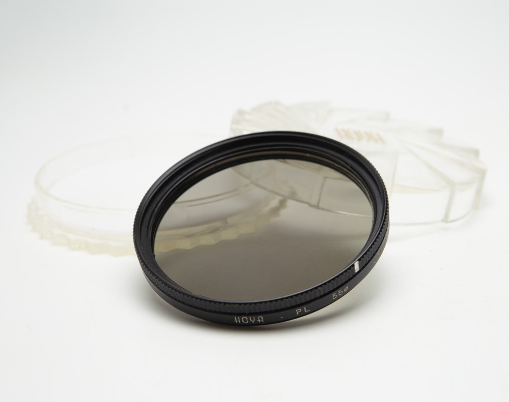 55mm Hoya Linear Polarizing Polarizer Filter w/Case PL