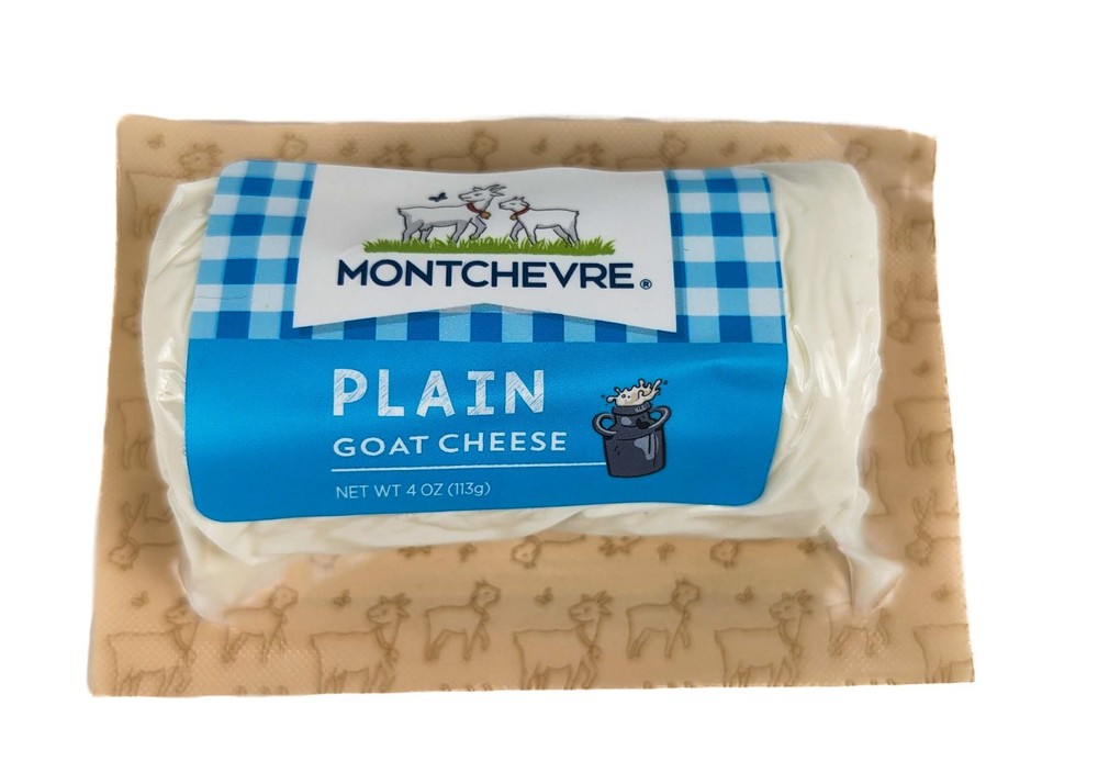 Montchevre Plain Goat Cheese 4oz (Pack of 4)
