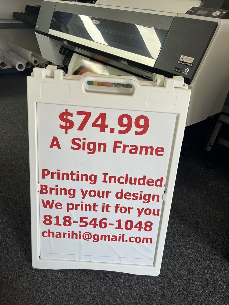 Custom REPLACEMENT SIGN A-Frame Sidewalk Sign replaceable Board 22.5' X 29.5'