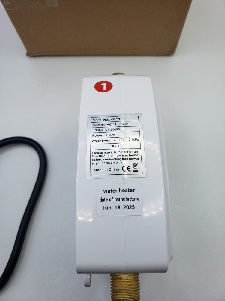 Used XY-FB 3000W Portable Mini Instant Electric Tankless Hot Water Heater System