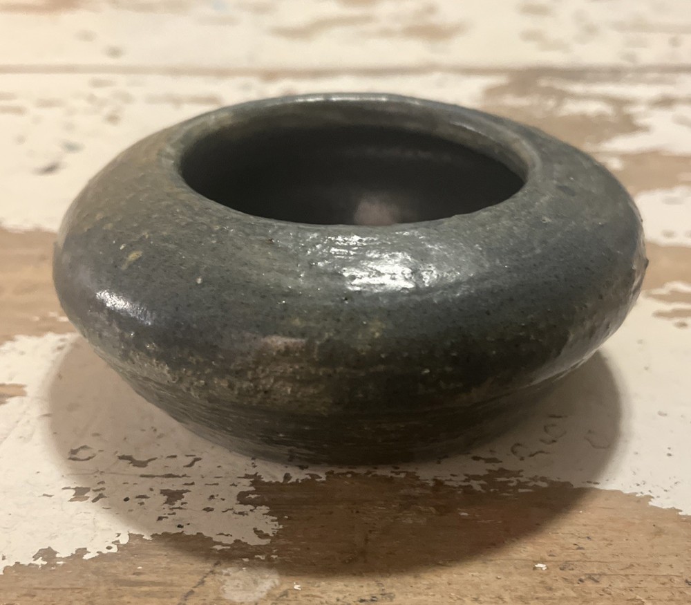 Studio Art Pottery Pot Succulent Planter 4.75”Boho Chic Blue/Grey