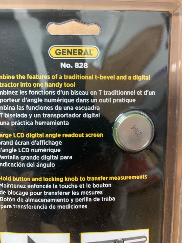General Tools & Instruments Digital/Analog 2-Tools-in-1 T-Bevel & protractor