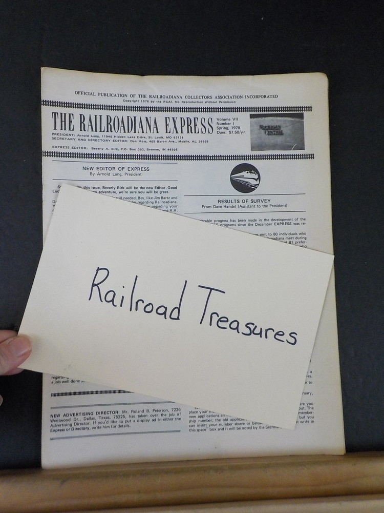 Railroadiana Express 1978 Spring Some Notes on Dining Car China