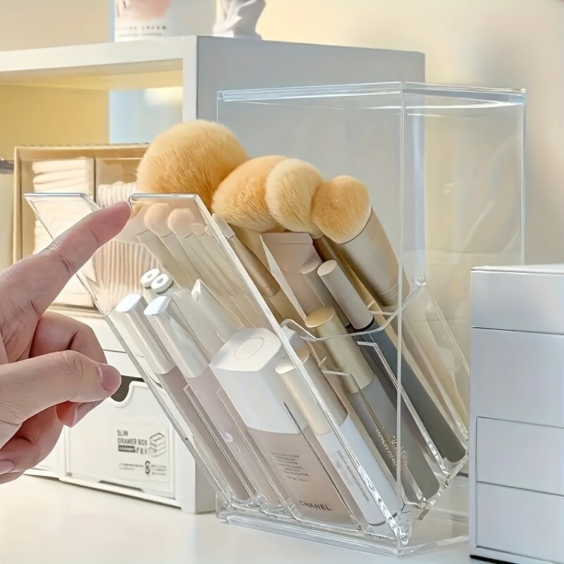 Adjustable Acrylic Makeup Brush Holder
