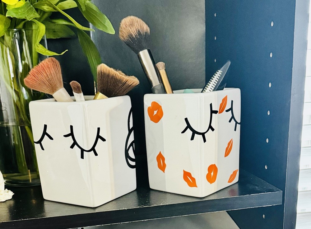 Makeup Brush Holder Cup Set