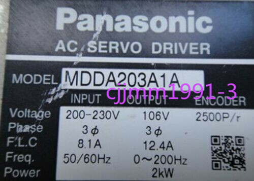 1PC Used Panasonic Servo Drive MDDA203A1A