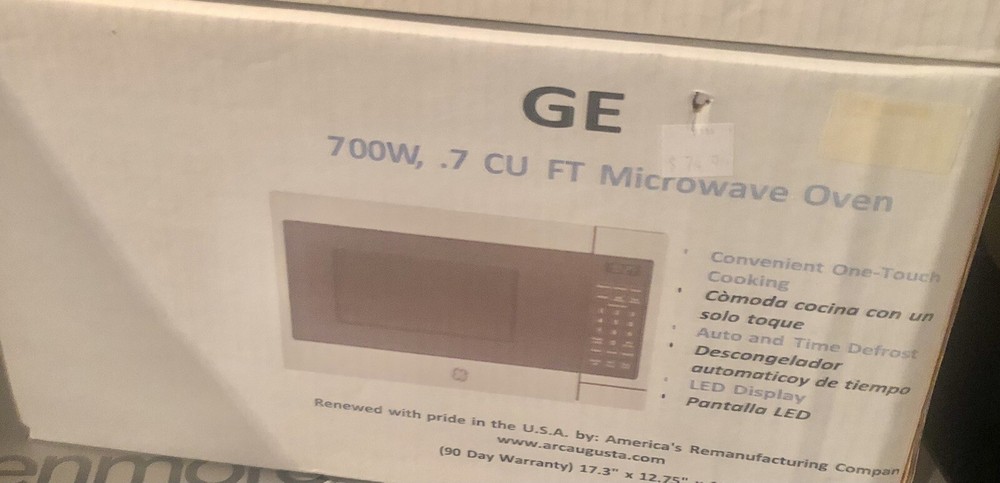 GE 700 Watt, 7cu Microwave- White