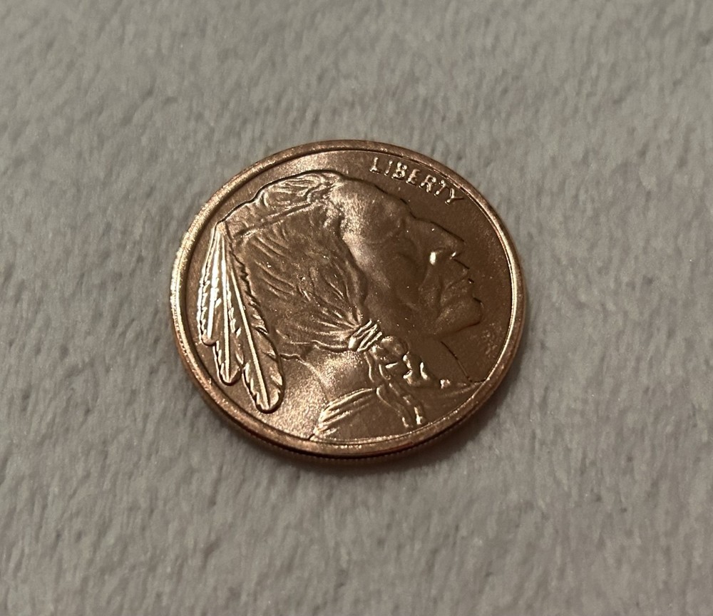 Buffalo 1 oz Pure Copper Round
