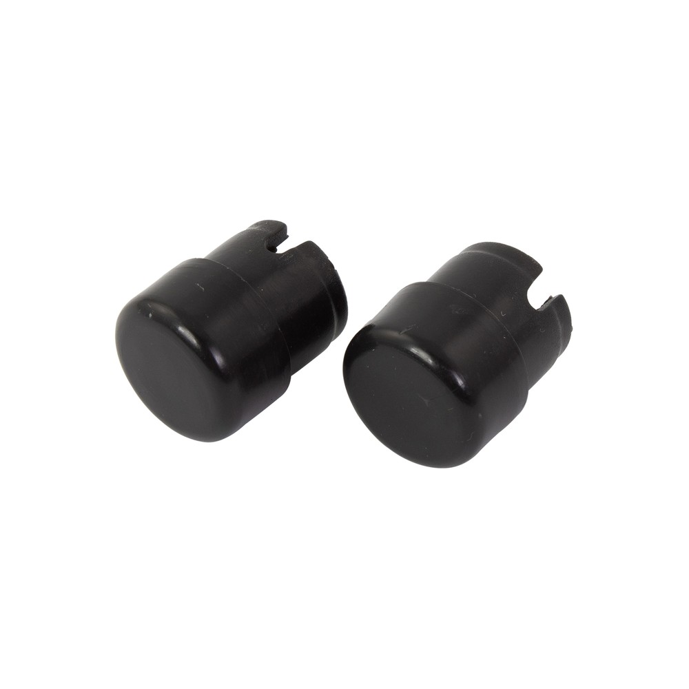 MOTORCYCLE BAR END BUTTONS TYPE PLASTIC BLACK