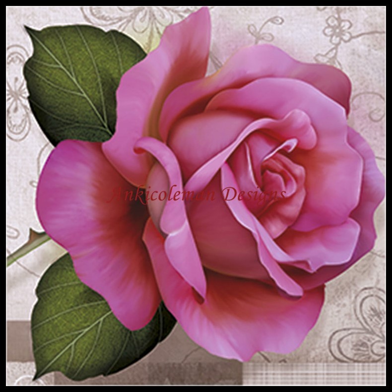 Chart Needlework DIY - Counted Cross Stitch Patterns - Rosa Clara