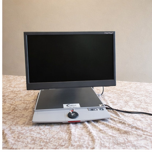 Optelec ClearView+ Video Magnifier CCTV Low Vision Reader – Works, Needs Bulbs