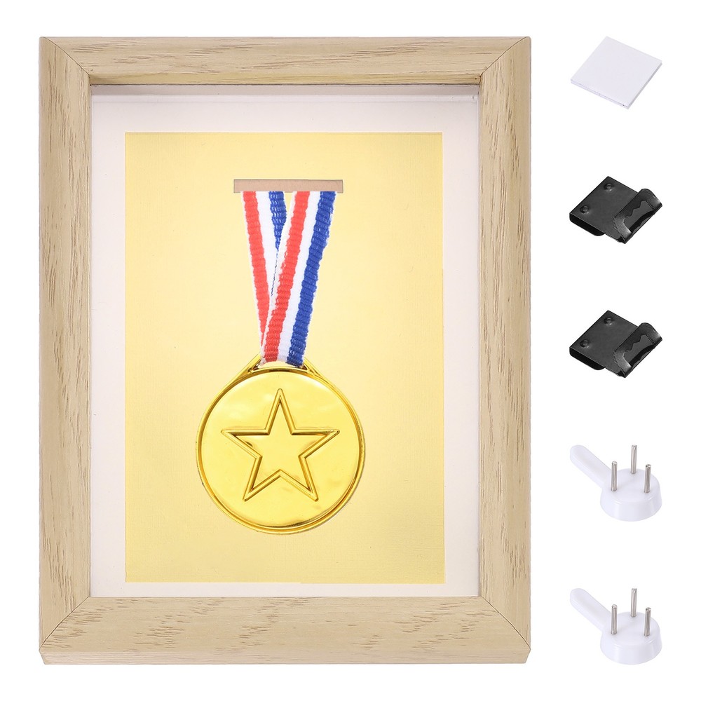 8x6" Shade Frame with Dots and Sticker, White